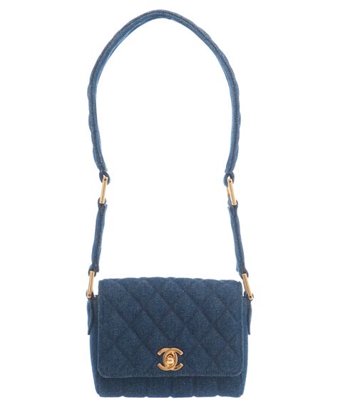 cream chanel mini gold|Chanel mini denim flap bag.